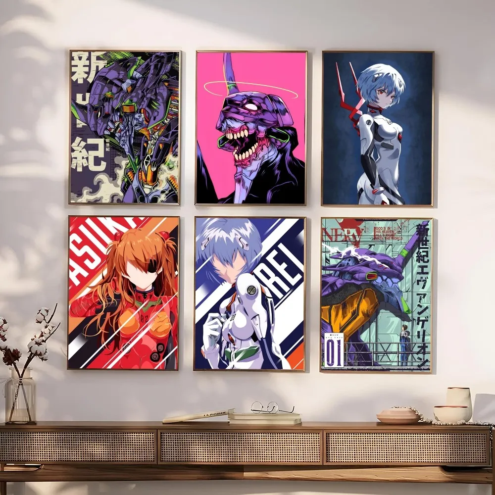 N-Neon G-Genesis E-Evangelion Poster Paper Print Home Living Room Bedroom Entrance Bar Restaurant Cafe Art Painting Decoration