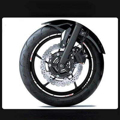 Für CB400F Motorrad Felgenaufkleber Streifen Reflektierende wasserdichte Reifen vorne