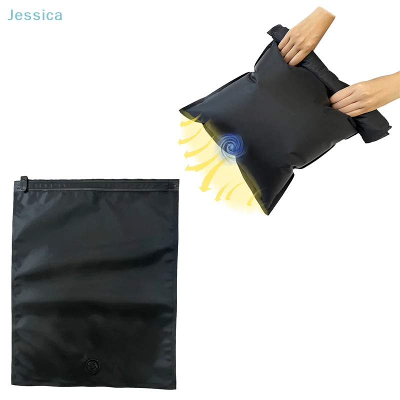 ♥ حقائب مكنسة يدوية للسفر مقاومة للماء حقيبة ضغط فراغية حقيبة تخزين الأمتعة المحمولة موفر للمساحة