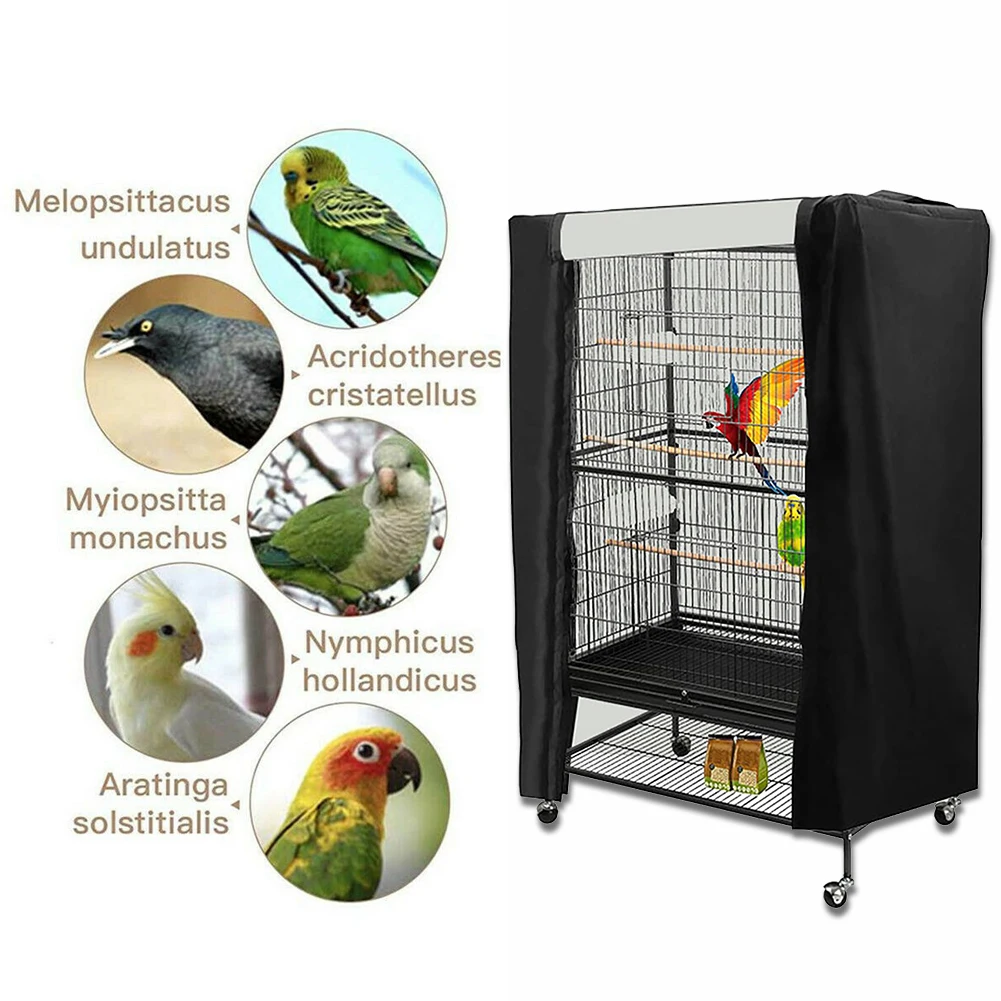 Bird Birdcage Cage Cover Washable Cages Square Dustproof Blackout Shade Cloth Protection Soft Dustproof Birdcage Guard Cover