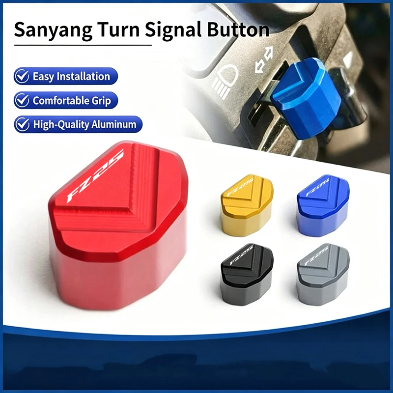 

For YAMAHA FZ25 FZ 25 FZ-25 2017-2025 CNC Aluminum Motorcycle Switch Button Turn Signal Switch Key Cap