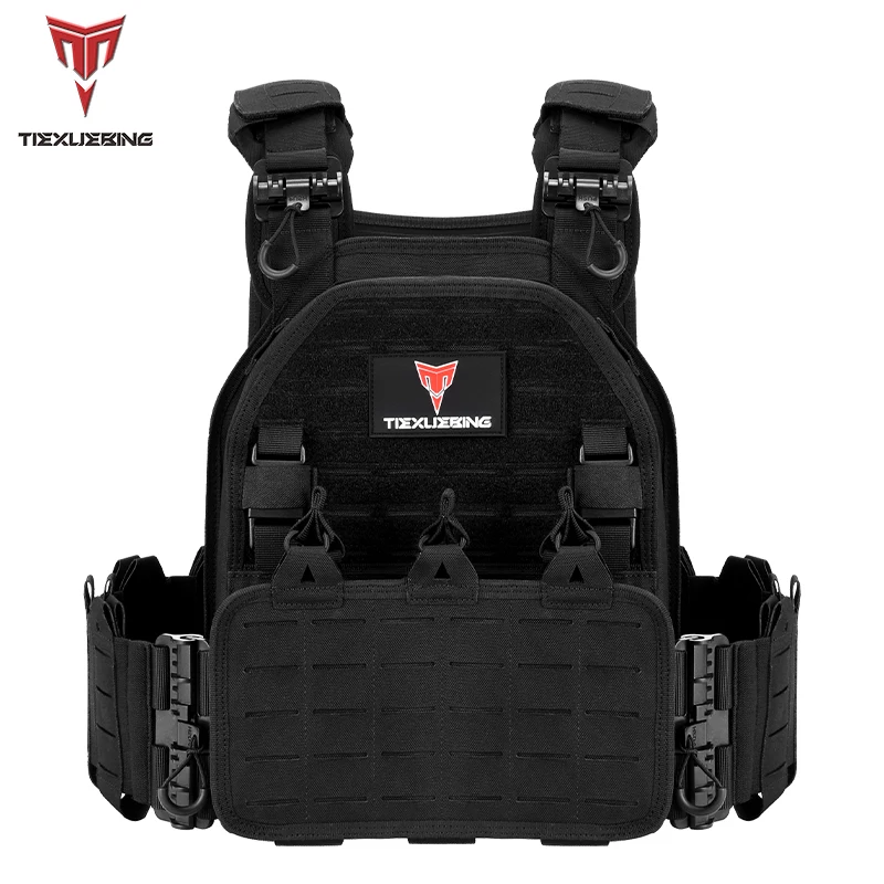 

New Combat Vest 6094 Quick Detachable Light Laser Cut Tactical Vest Black Gear to Carry Airsoft Carrier Outdoor Combat Equipment