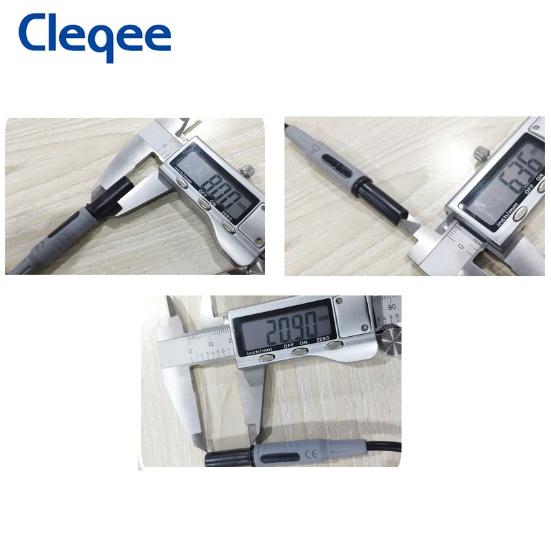 Cleqee P1032 2PCS Dual 4mm Safety Banana Plug Test Leads Straight Plug Cable Soft PVC Multimeter Cable 1M Wire 1000V