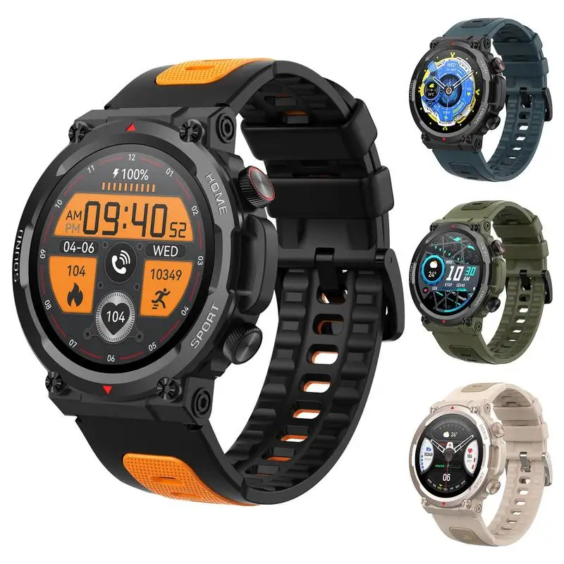 

Fitness Watch 1.39-Inch Round Waterproof Fitness Watch Androids Phone Compatible 7 Sports Modes Fitness Trackers Blood Oxygen