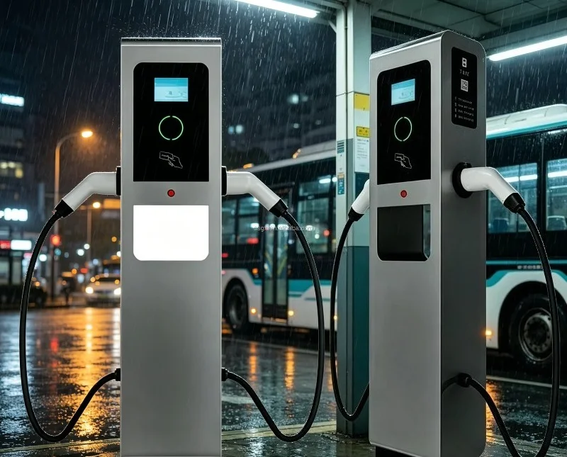 Estação de Carregamento Portátil para Veículos Elétricos 44KW AC, Carregador Rápido para Carros Elétricos, Estações de Carregamento Montadas na Parede Personalizadas