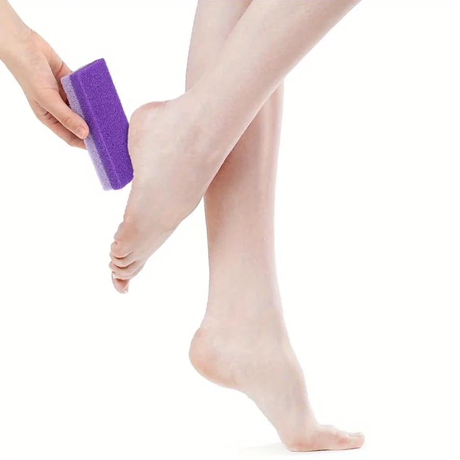 Pierre ponce violette pour pieds, dissolvant et épurateur de callosités de peau dure, façonnant les beaux pieds, soins des pieds, 1 pièce