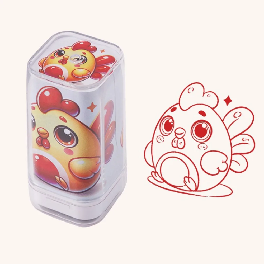 

Dragon Monkey Zodiac Stamps Hand Account DIY Painting Cute Animals Seal Journal Cartoon Animals Figure Stamps Boys and Girls