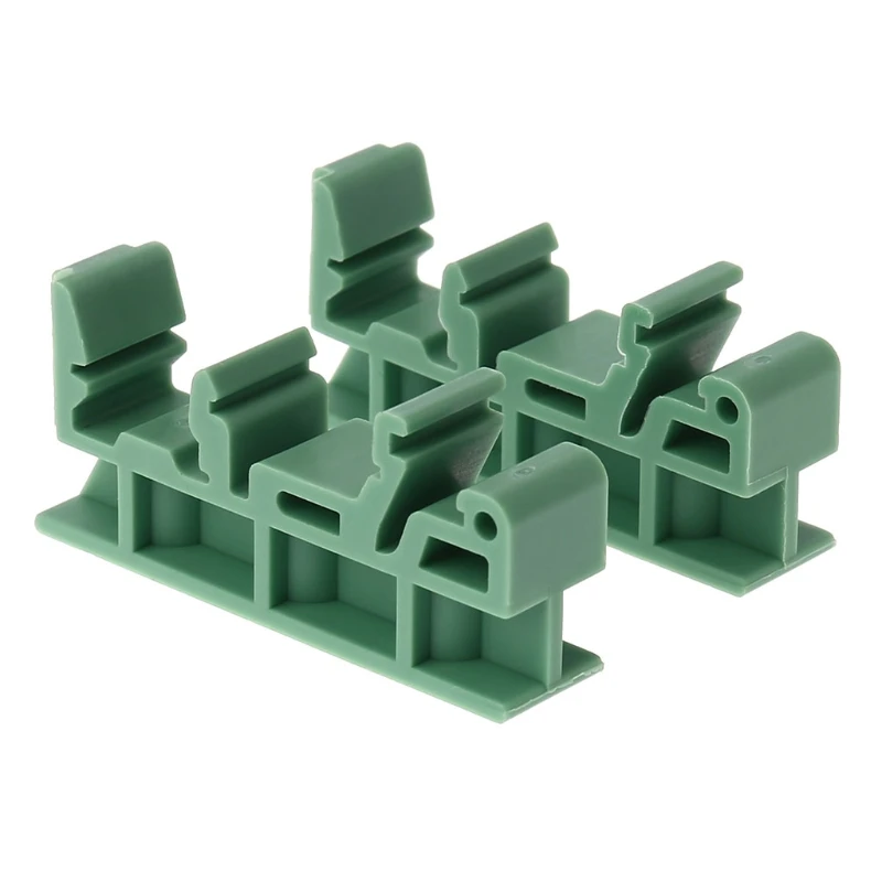 Supporto PCB 1 set semplici staffe montaggio per circuito stampato PCB per montaggio su guida DIN 2 adattatori + 4 viti