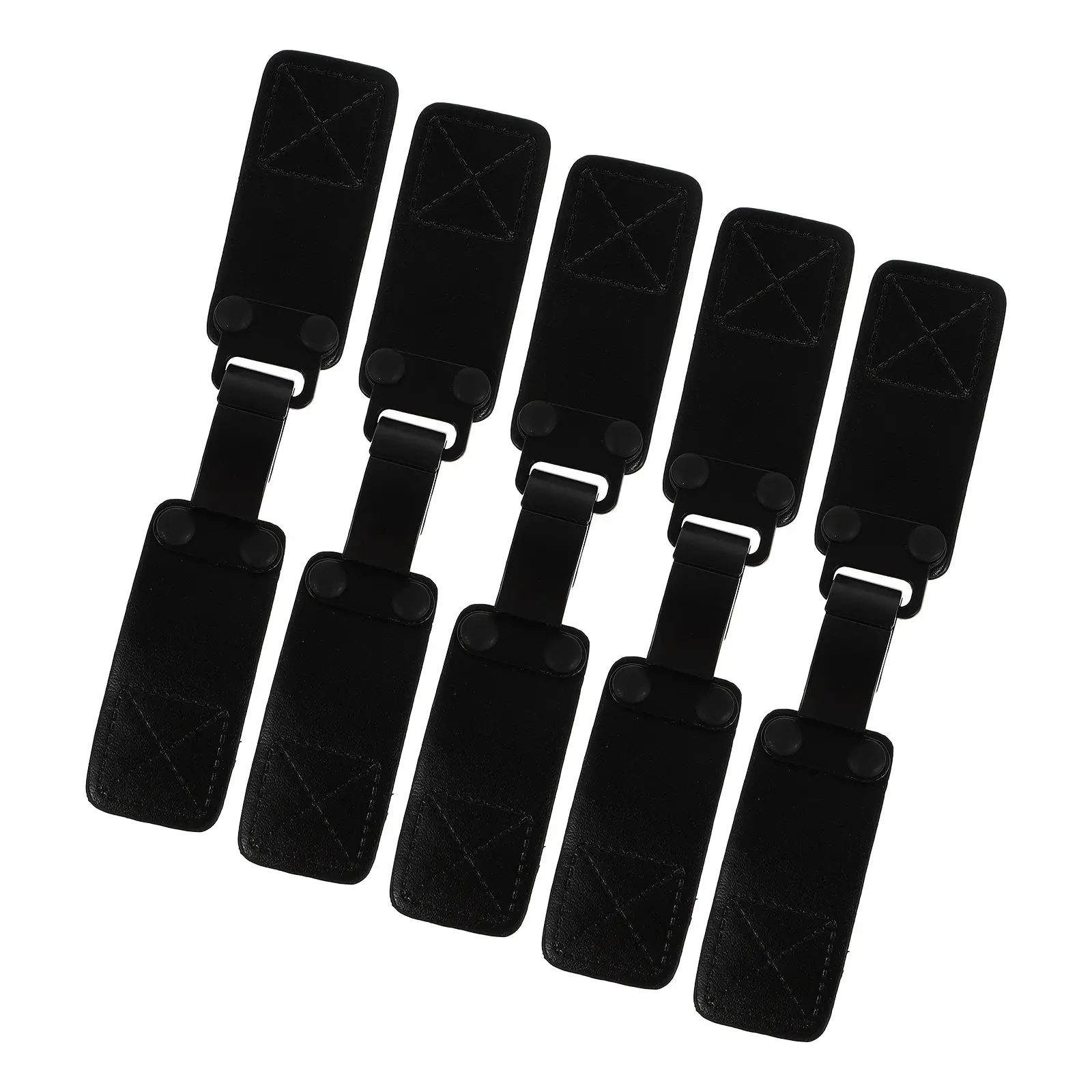 

5Pairs Windbreaker Belt Buckles Metal PU Clothing Buckle Coat Fastener DIY Toggle Closures Dress Waistband Buckles