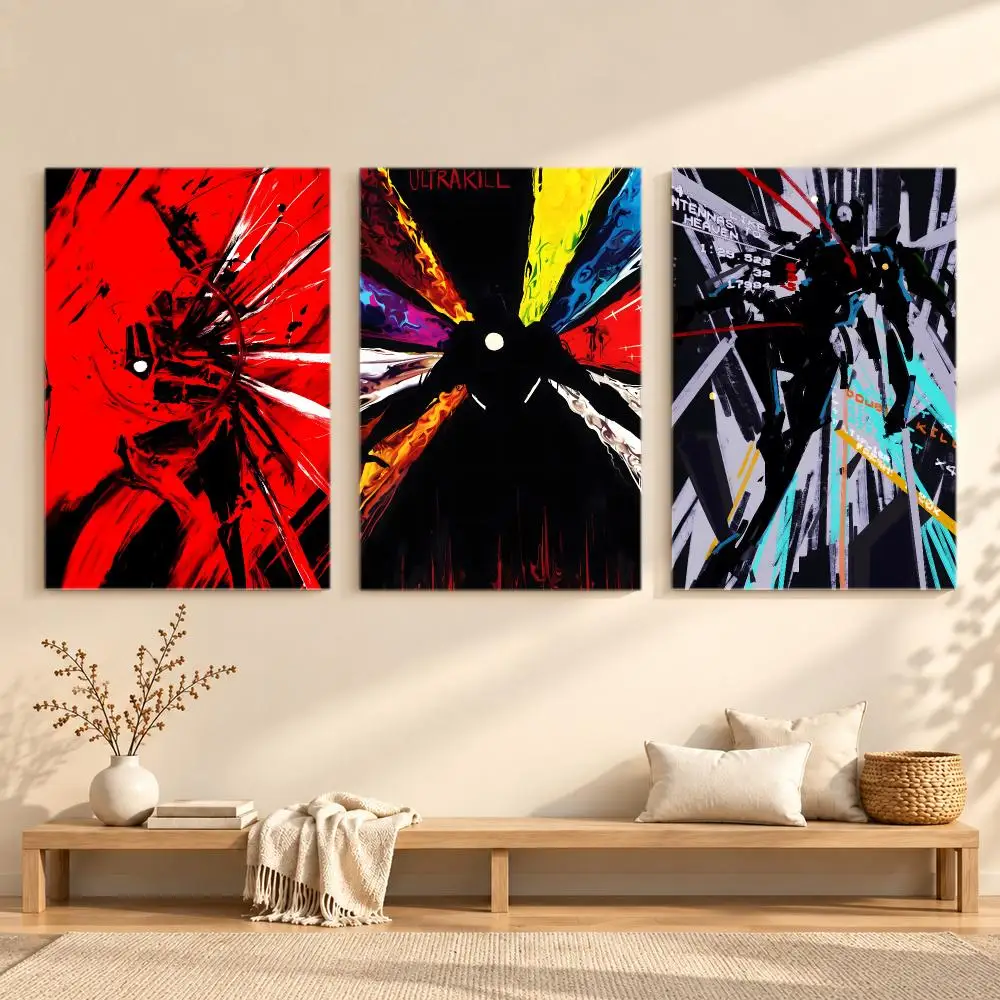 Retro shooter game ULTRAKILL Poster Series Print Unframed Aesthetic Wall Decor Gift Living Room Bedroom