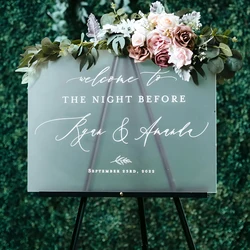 Personalized Acrylic Wedding Sign, Custom Welcome Sign, Size 35-70cm