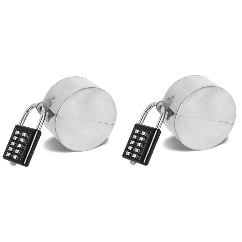 PZHI-2 Set Gate Valve Locking Device Hose Bib Lock Metal For Door Knob, Outside Garden, Oil