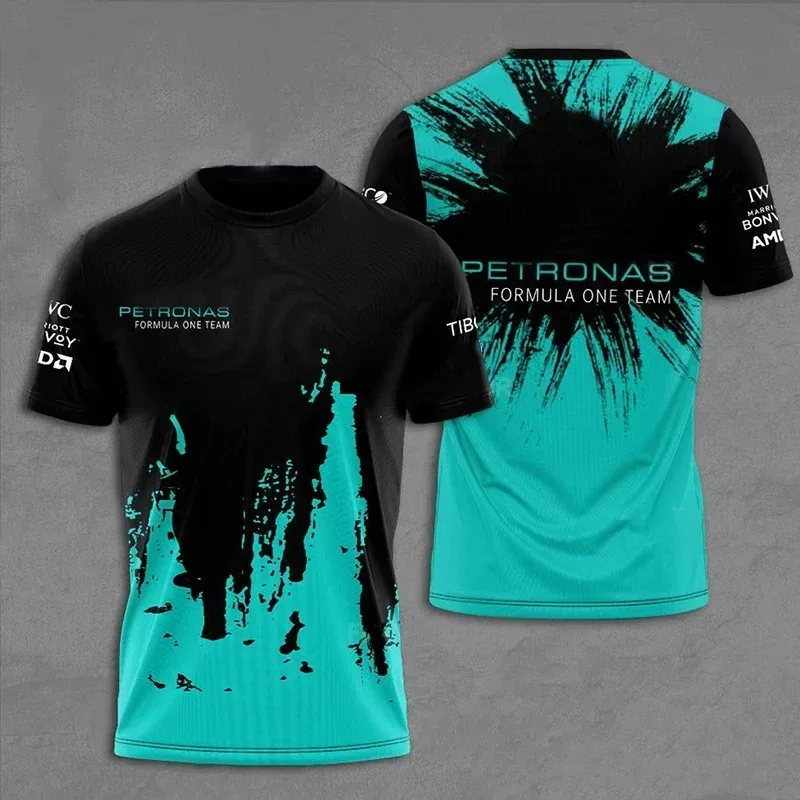 F1 Fashion Street Style T-shirt 3D Printed Women's Summer Short Sleeve Outdoor Sports Loose Breathable Top Quick-drying Clothes image 3