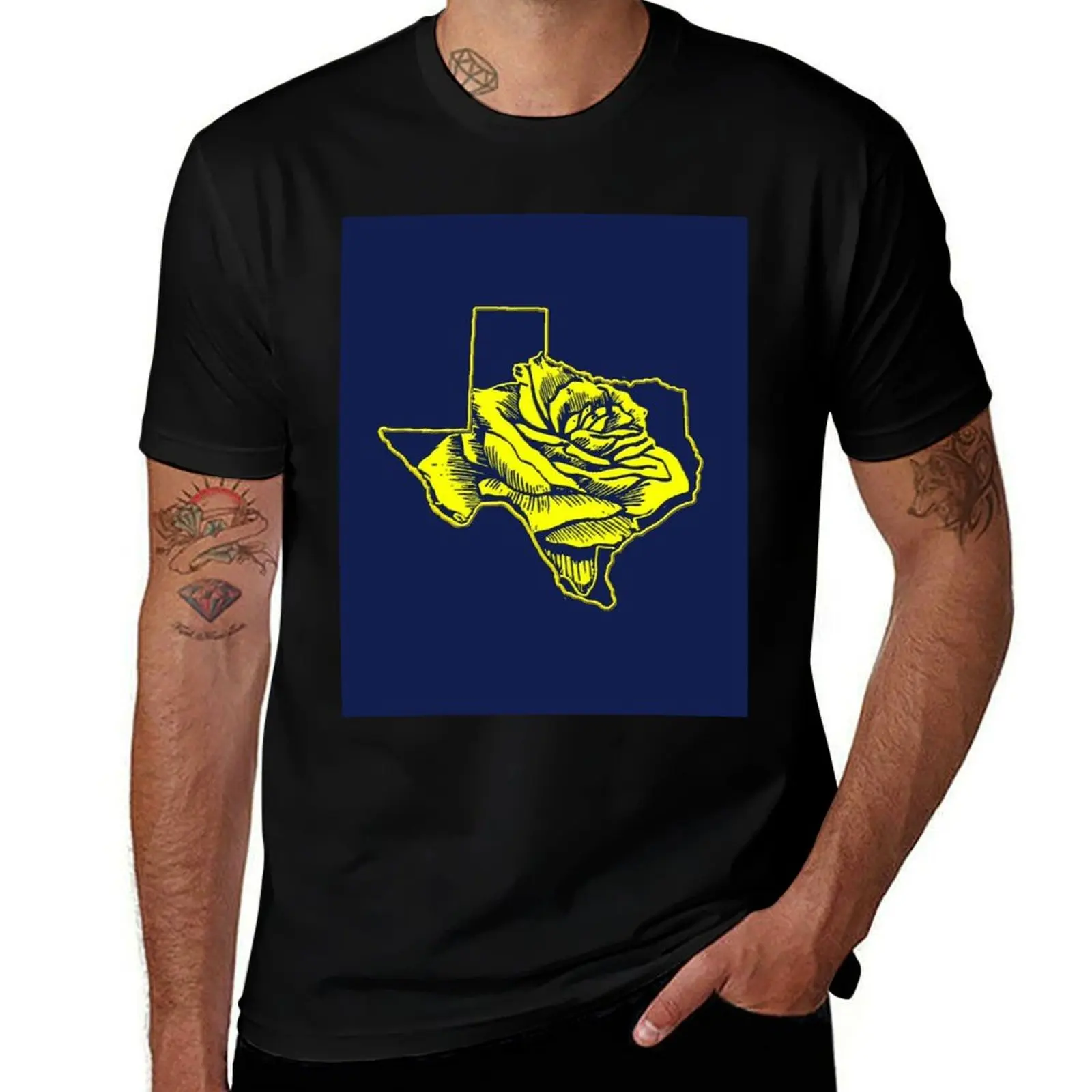 

Yellow Rose of Texas T-Shirt t shirts for man slim fit cotton t shirt man