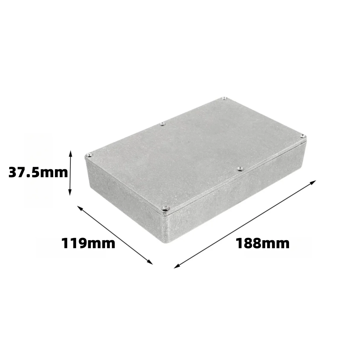Miwayer 1590DD 188 × 119 × 37.5 مم تأثيرات الجيتار صندوق ألومنيوم/تصميم دييكاست الضميمة/لبديل دواسات الجيتار