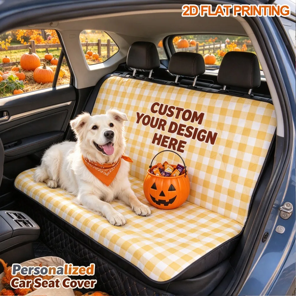 1pc Custom Car Seat Cover Compatible for Most Vehicles Backseat, Scratch-Resistant Durable Seat Cover, Fits SUV, Sedan, Truck