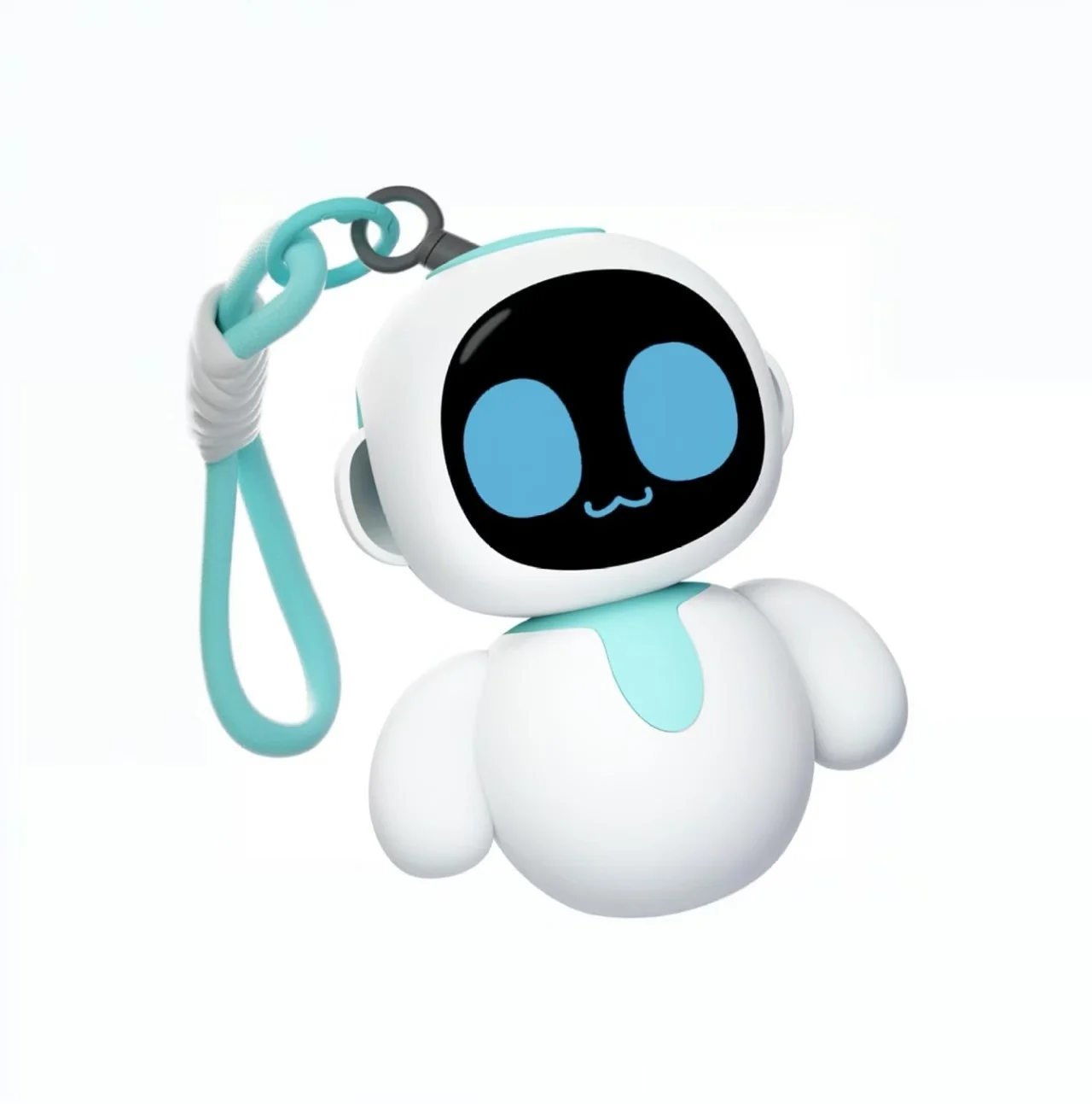 ENERGIZE LAB Eiliko Aquamarine روبوتك الصغير AI الساحر الذي يتطابق مع كل الزي اليومي، ألعاب قلادة إلكترونية ممتعة للأطفال