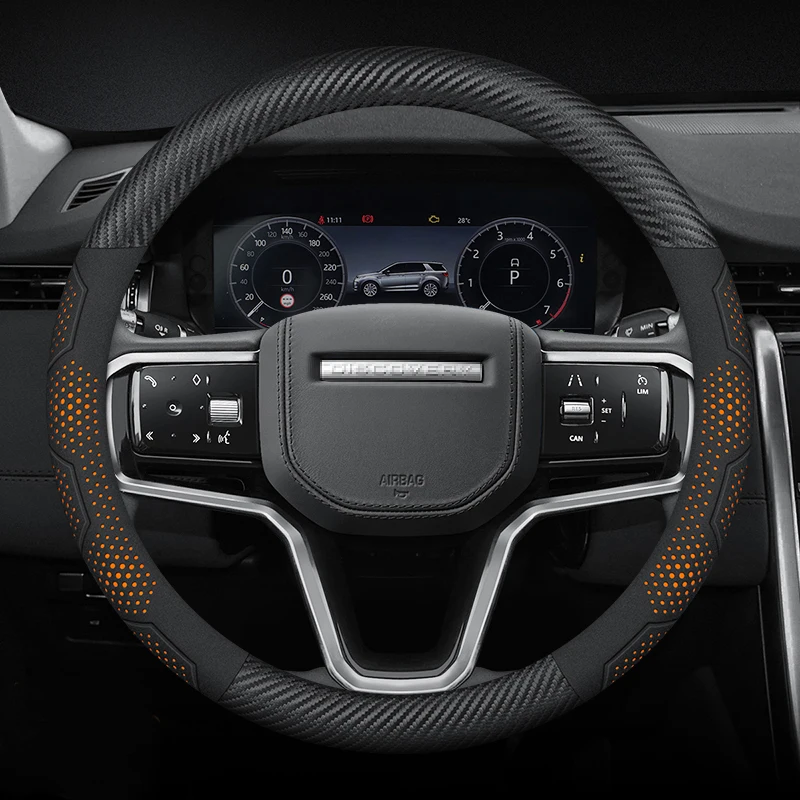 

Car Steering Wheel Cover For Land Rover Range Rover Autogiography Discovery Evoque SVR Velar Freelander Supercharged Accessories