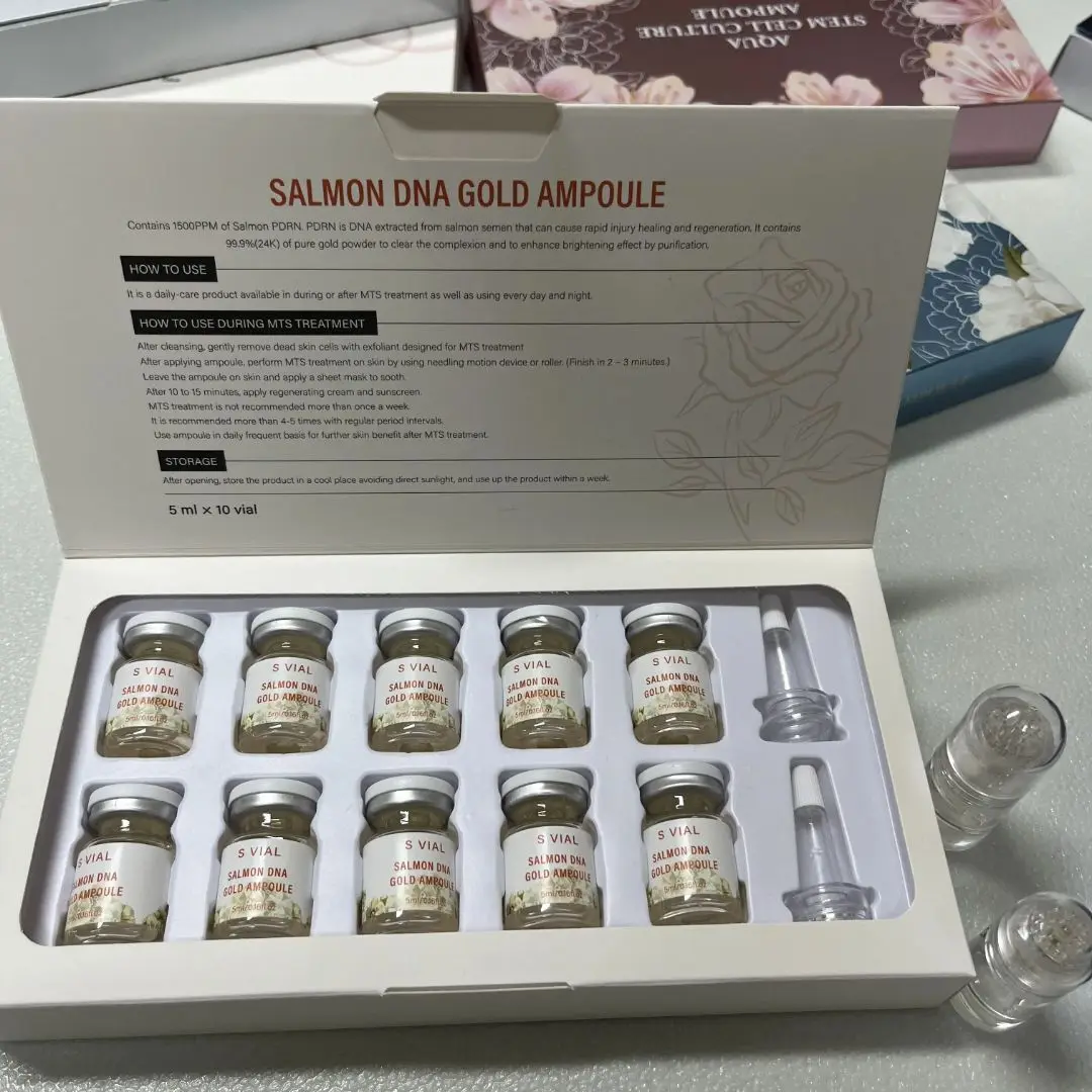 

Оригинальная корейская сыворотка с лососем ДНК для ухода за кожей, стартовый набор для лица, витаминная красота, сыворотка с аллуроновой кислотой, 5 мл