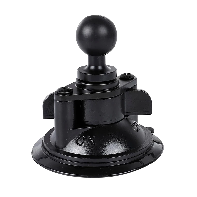 Suction Cup Base Mount with 25mm/1" Ball Head Ram Mount Compatible with Double Ball Socket Arm for Car Gopro Camera Support