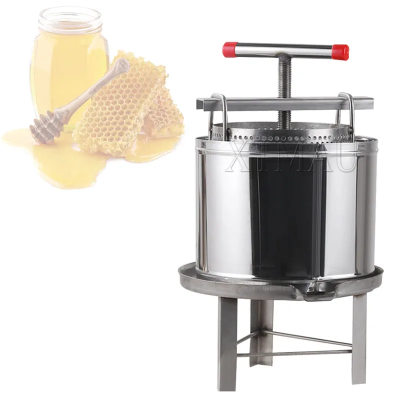 ถังกดขี้ผึ้งน้ำผึ้งเครื่องมือ peralatan ternak lebah ทำจากสเตนเลสสตีล