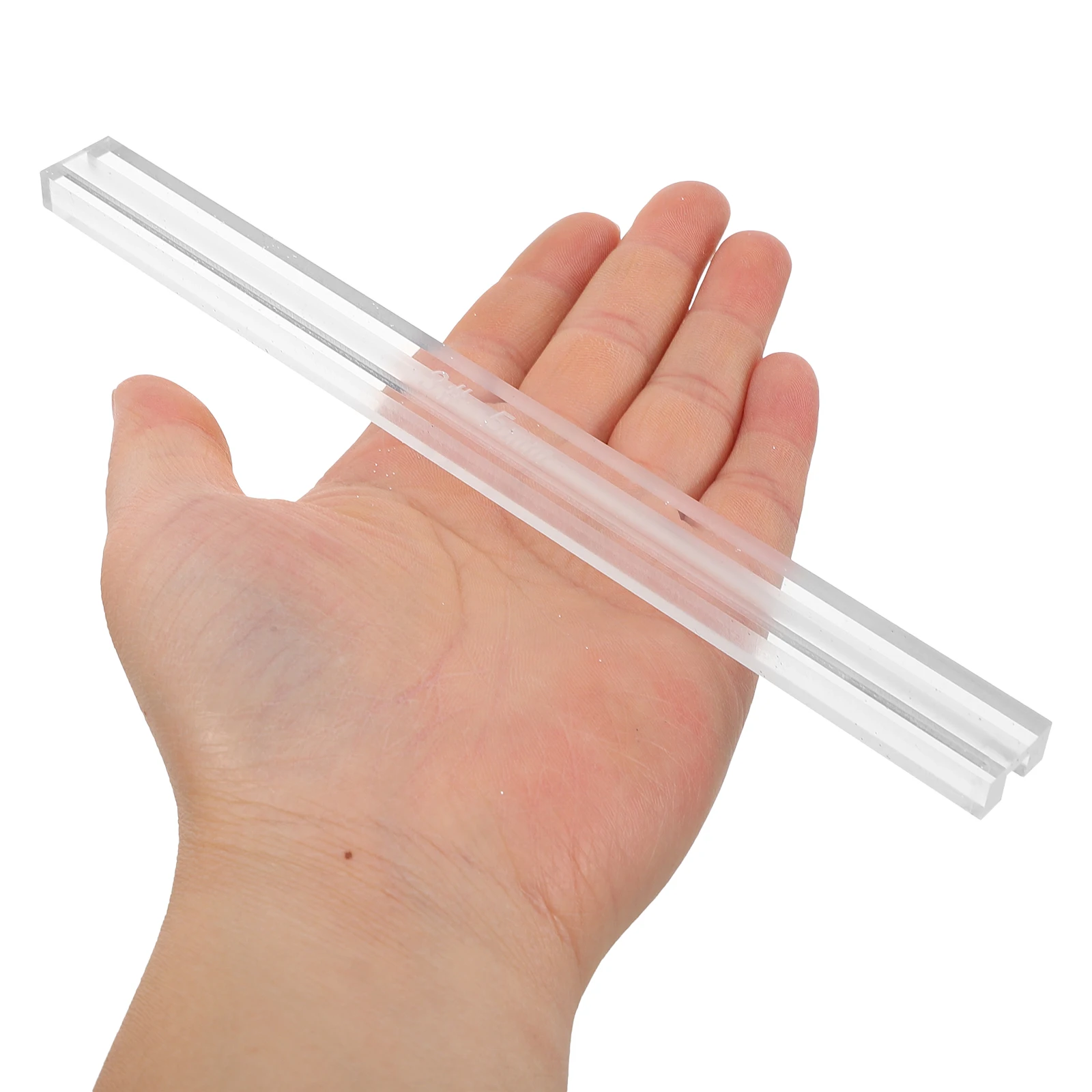 

Anti-Overflow Ruler Gluing Tool Handmade Crafting Acrylic Clear Zipper Workshop Sewing Supplies Handicraft