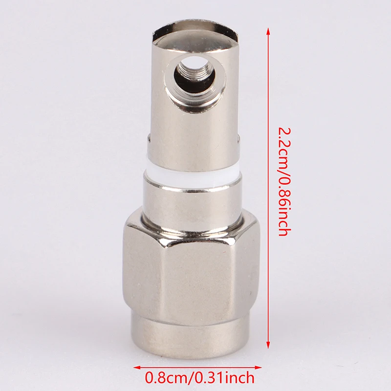 1pc Silver Metal SMA Male Plug RF Coax Connector With Screw Swivel Nickelplated For Telescopic Antenna Socket Accessories