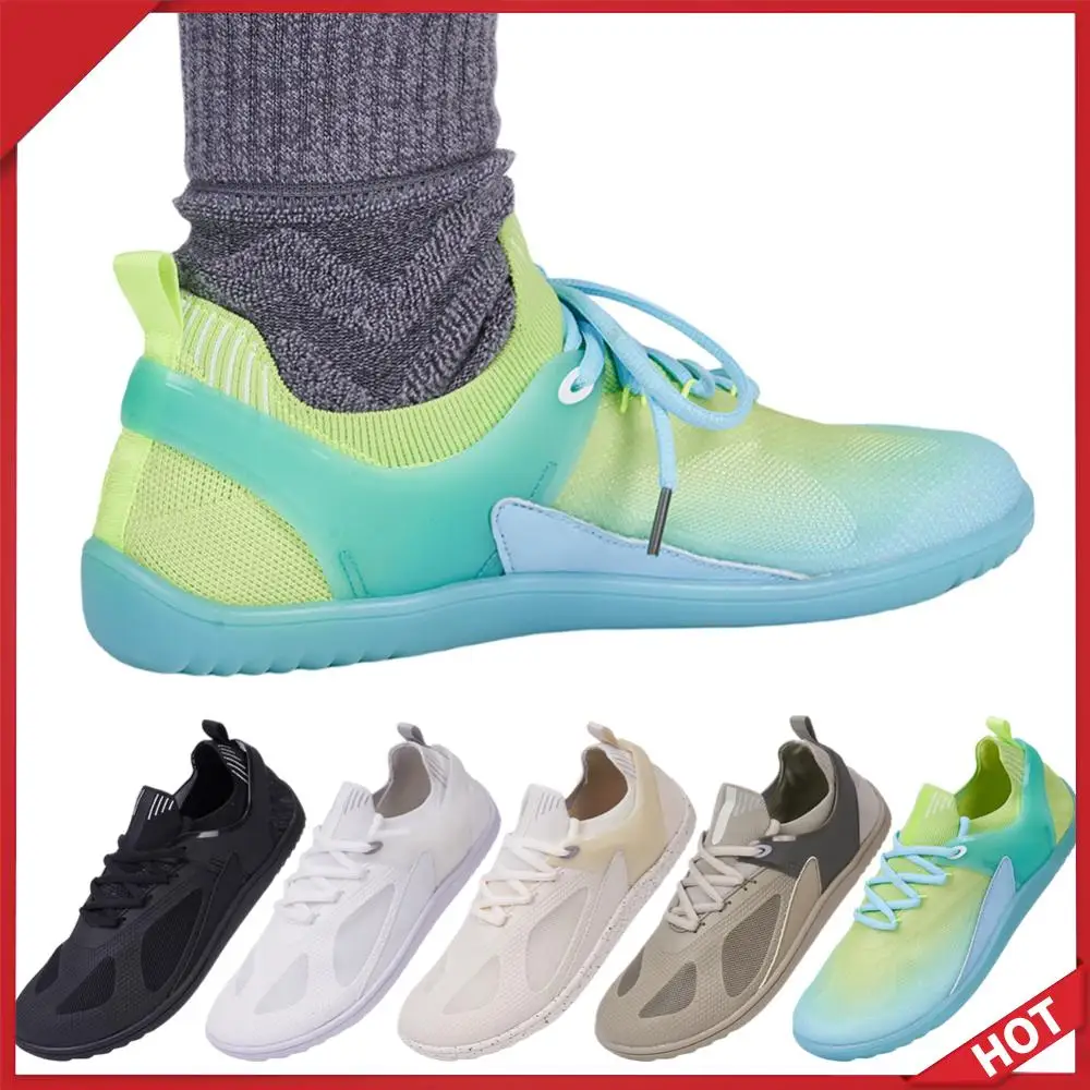 

Мужские широкие кроссовки для босоногой ходьбы с дышащим верхом, широким носком, подошвой Zero Drop, для фитнеса, тренажерного зала, бега и тренировок