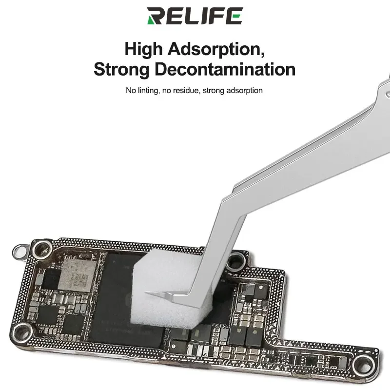 RELIFE HO1 500PCS Nano Sponge Cleaning Pad Residue Free for Phone Screen PCB Motherboard Camera Solder Flux Oil Frame Repair Kit