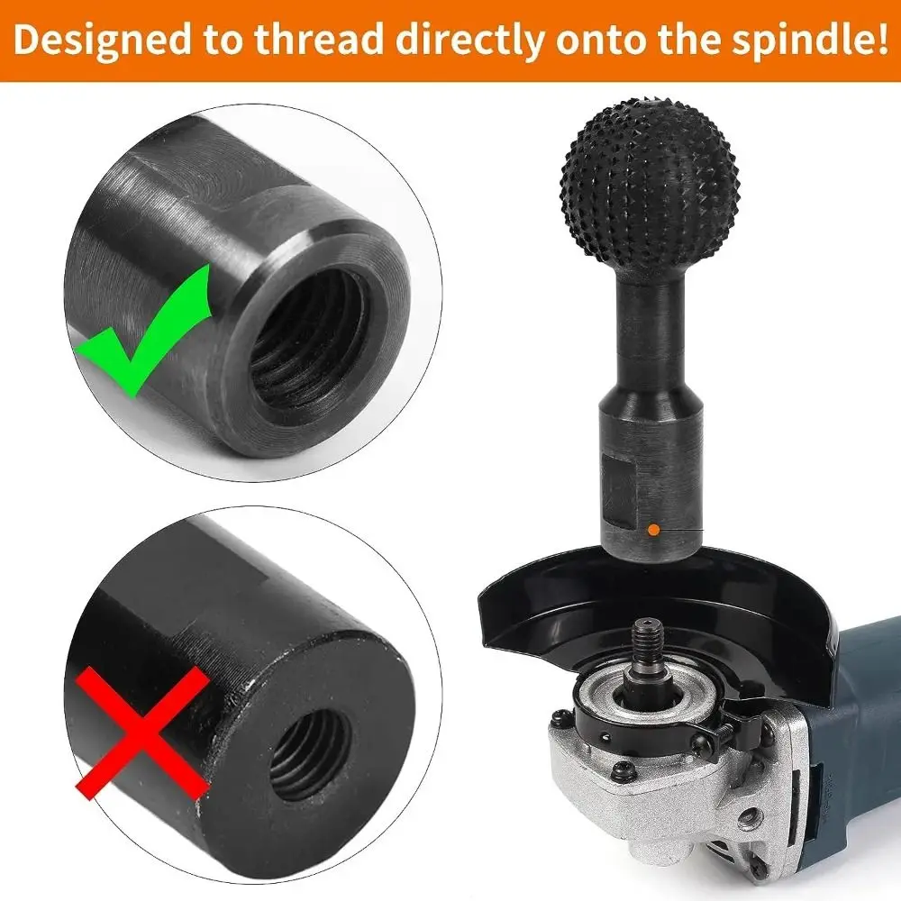 

10/14mm Sphere Rotary Grinding Head Wood Marking Durable Drill Bit Ball Gouge Head Cutter Tools Safe Sphere Rotary Burr
