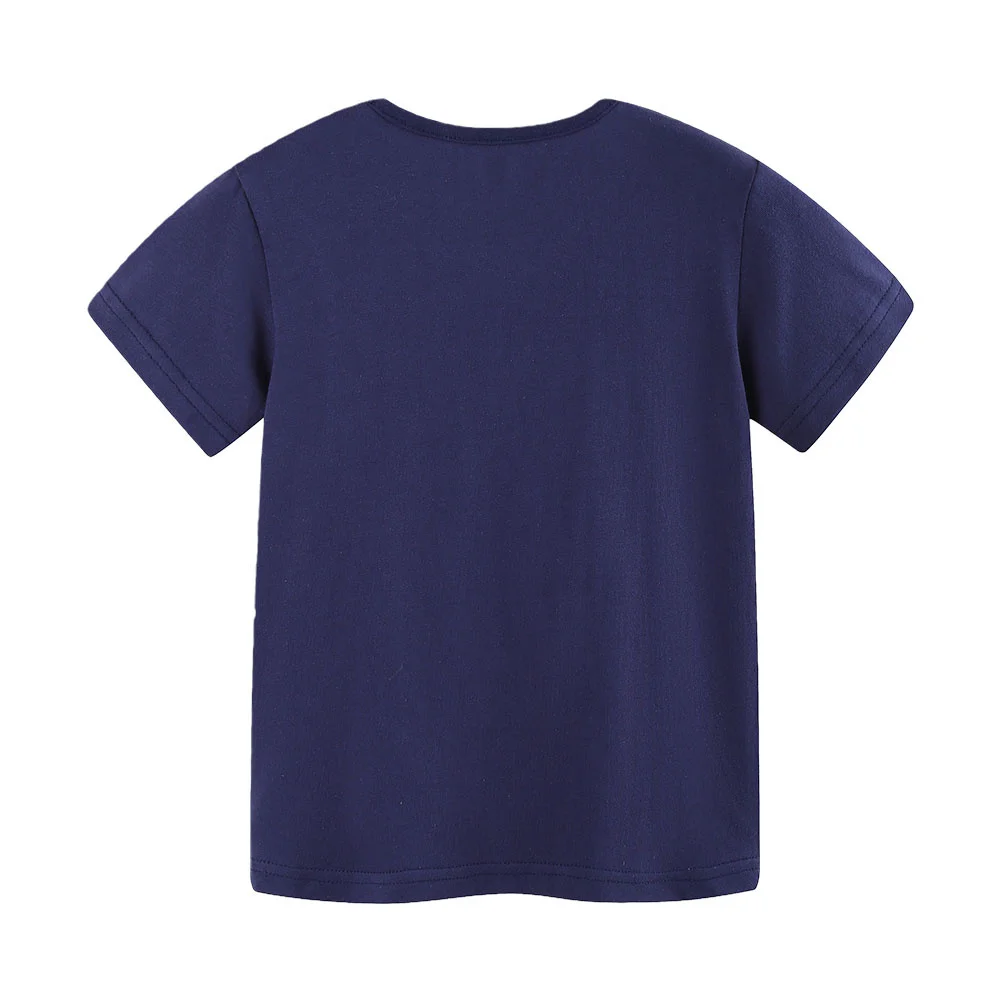 Girls Short Sleeve Summer Tshirts 2-7T Toddler Kids Apple Costume Tops Educational Children's Clothes New Style