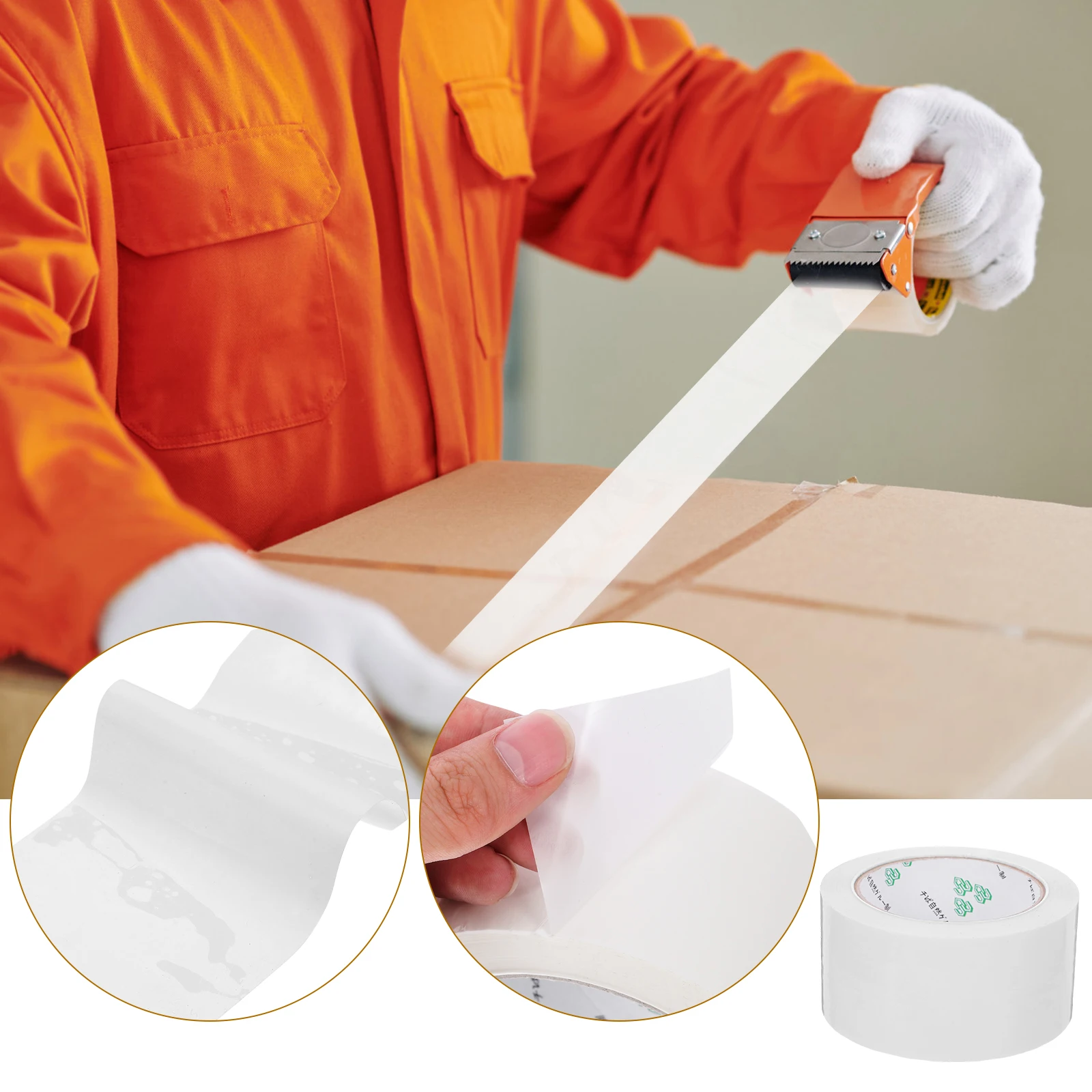 

3 Rolls 91m White Waterproof Indoor Duct Seam Tape Outdoor Multi Use Sealing Duct Repair Tape Repair Leak Seam