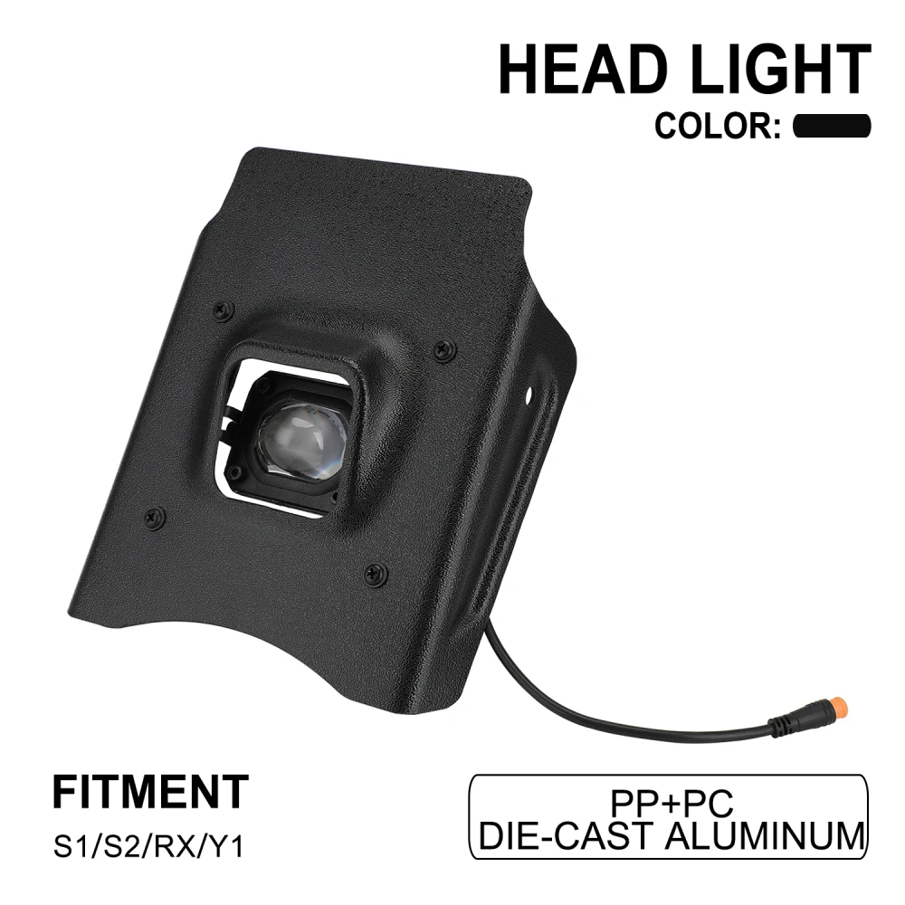 

Motorcycles Front Head Light Lamp Headlight Headlamp Headlight Retro For Super73 S1 S2 RX Y1 Electric Dirt Bike Ebikes