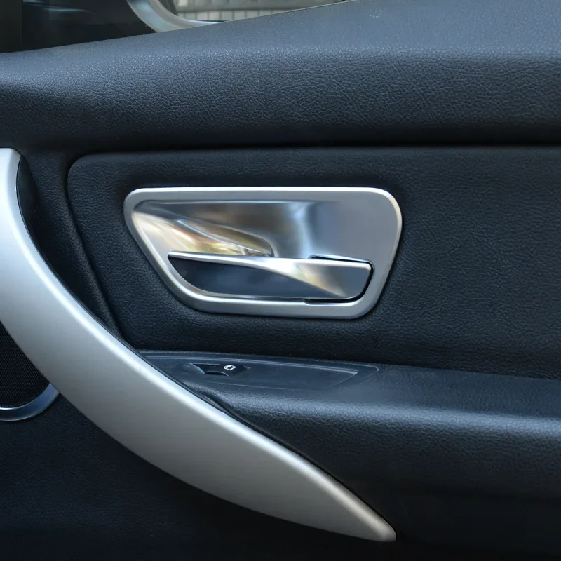 

Gao Ruying For BMW 3 4 Series F30 F32 F35 13-19 ABS Carbon Fiber Car Inside Door Handle Bowl Cover Trim Interior Car Accessories