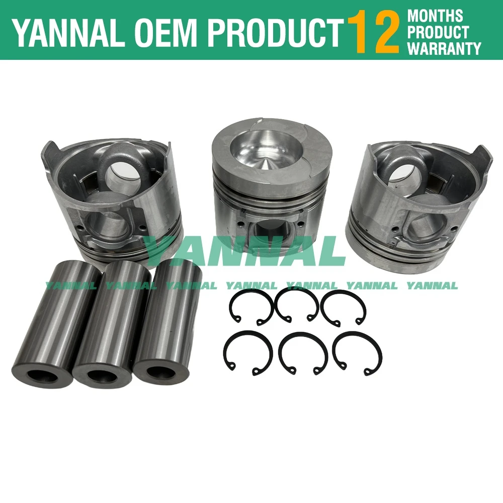 3D95 3D95S Overhaul Rebuild Kit For Komatsu Engine Repair Parts Piston Bearing