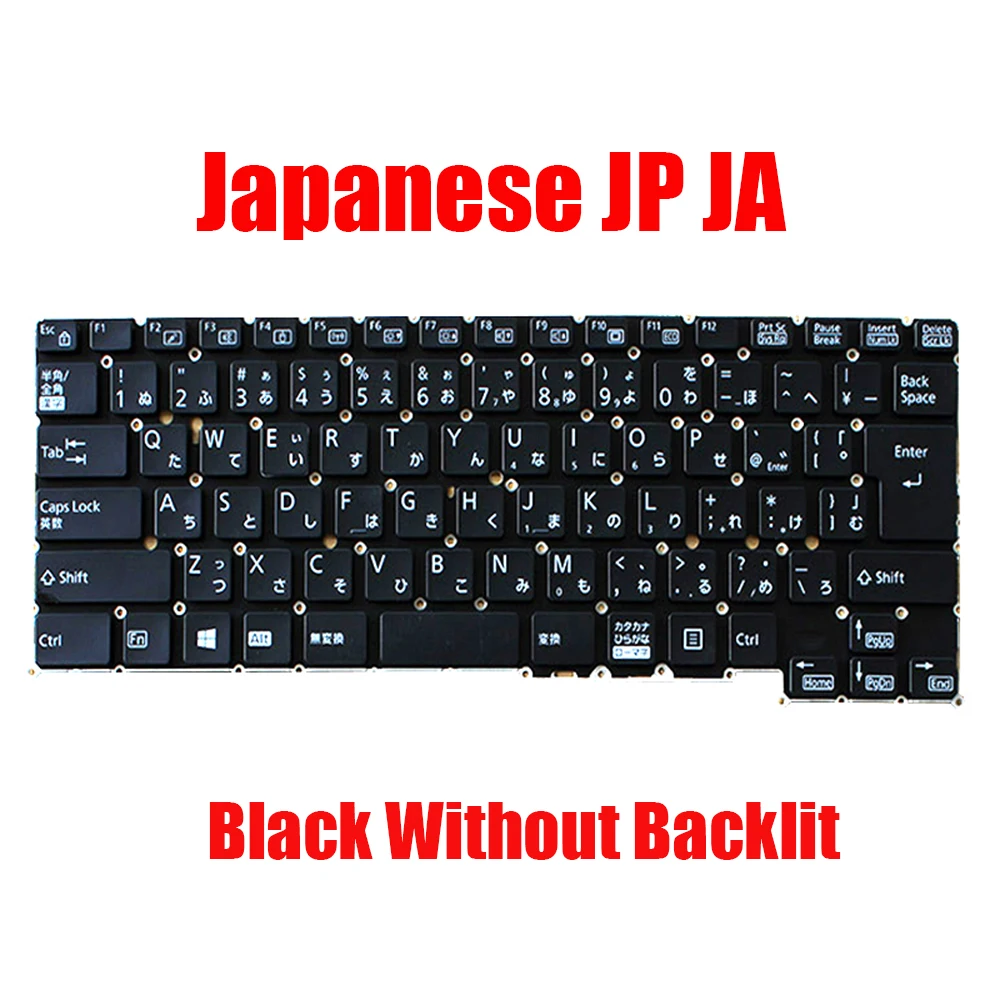 

Japanese JP JA Laptop Keyboard For Fujitsu For LifeBook U9310 U9312 U939 UH08 002-20C20LHE11 Black Without Backlit New