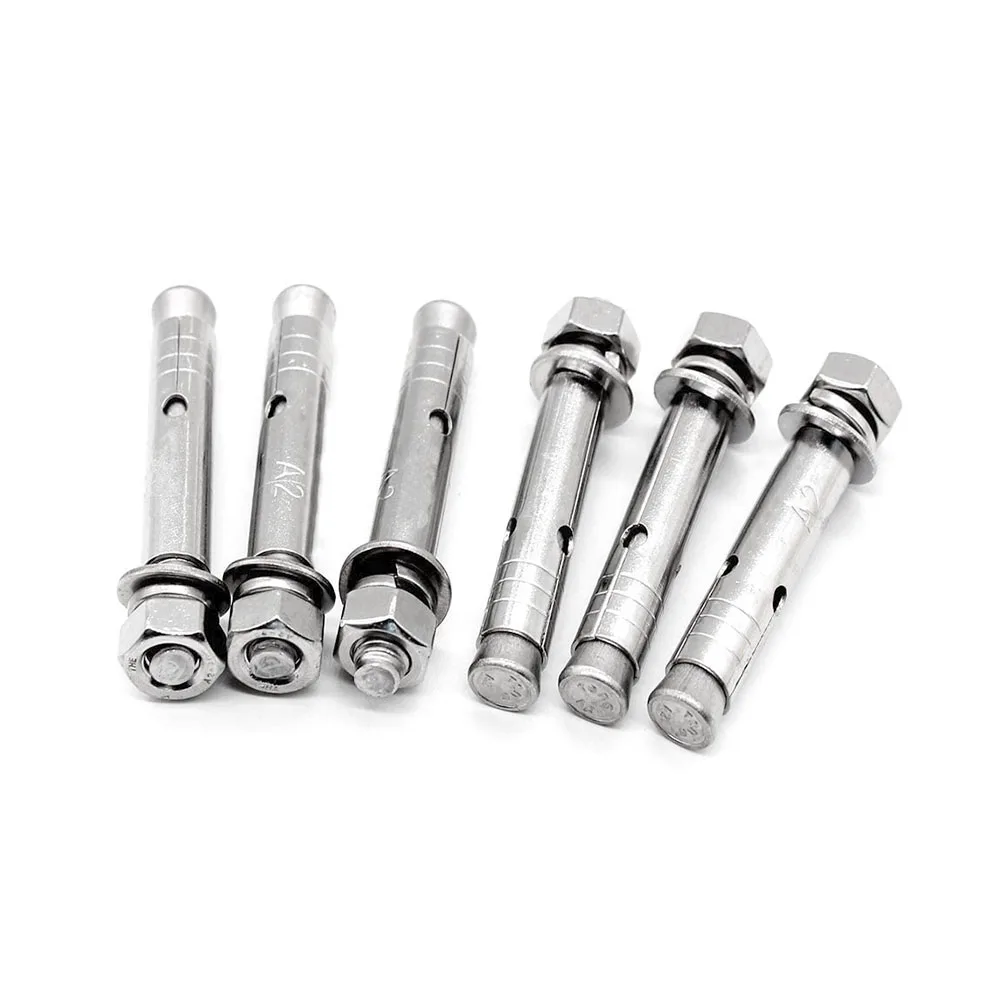 

5/10PCS 304 Stainless Steel Expansion Screws M6 M8 M10 Wedge Anchors Screw Bolt for Cement Concrete Accessories