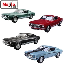 Maisto-フォードmustang gta fastoレプリカーカー,オリジナルの収集可能なおもちゃ,オリジナルの装飾品,1:18, 1967