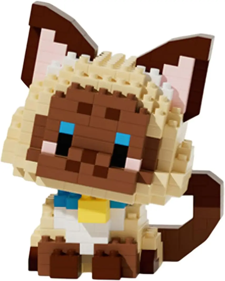 

Educational Mini Cat Building Blocks for Kid Adult Gift Toy 395 Pcs(Siamese Cat)