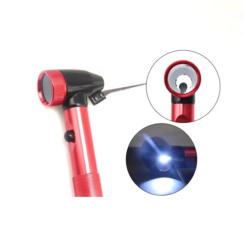 JMCKJ New Arrival Locksmith Tool Hawkeye Dial Needle Red With 2PCS Straight Needle With Lamp Magnifying Glass