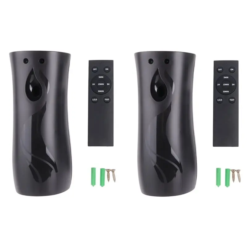 ~Top Rated 2Pack Automatic Air Freshener Spraying Dispenser, Wall Mounted Or Freestanding Sprayer Holder, Multiple Time Settings