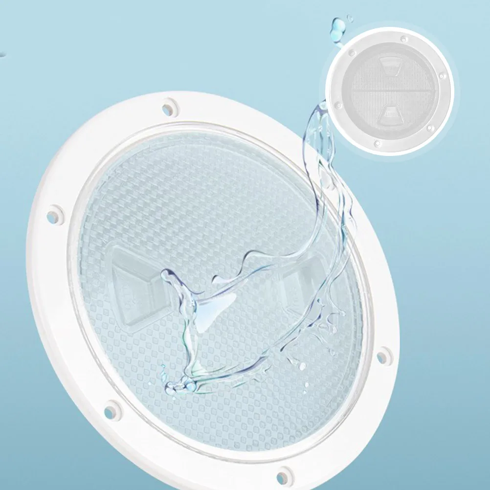 

Premium Anti-Slip Kayak Non-S Plastic Deck Plate For Boat Yacht Rv Durable With Inspection Hole Protector Convenient