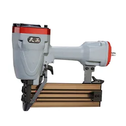 18-64mm ST64 Pneumatic Nail Gun Home Air Stapler Pneumatic Steel Nail Gun Concrete Nail Gun PVC Wiring Duct Nailer Nail Length