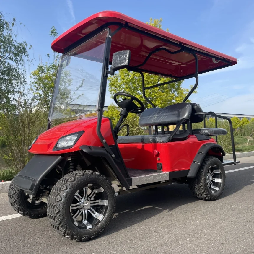 

Made In China 2 Seater Electric Golf Cart Electric Sightseeing Utility Off Road Golf Cart With Ball Pickup Fence For Golf Course