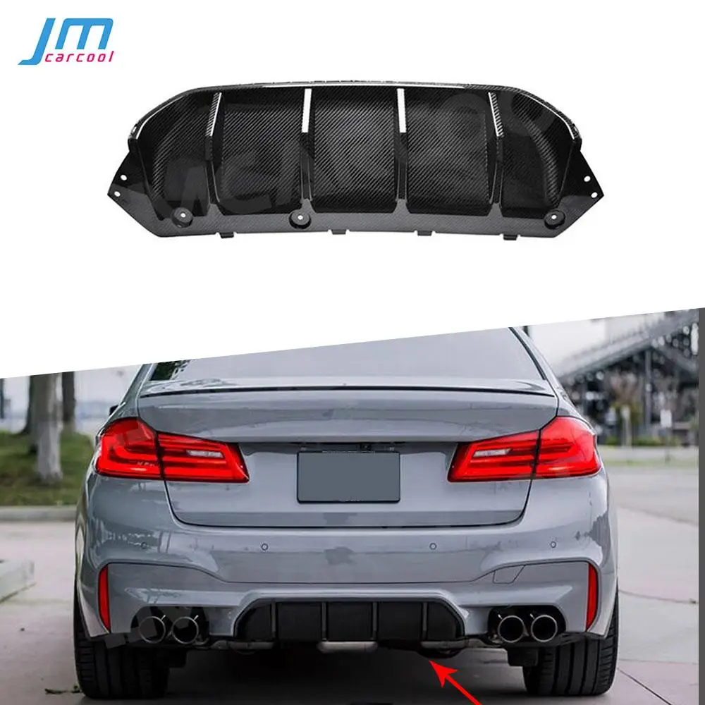 

Carbon Fiber Rear Bumper Diffuser Spoiler for BMW 5 Series F90 M5 4 Door 2018 2019 Car Styling FRP Bumper Guard