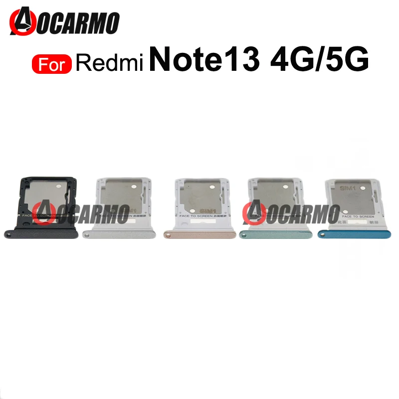 

1Pcs For Redmi Note 13 4G / 5G Sim Tray SIM Card Slot Replacement Parts