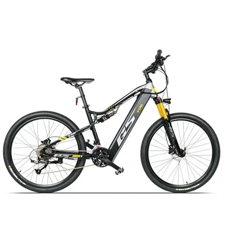 

27,5-дюймовый алюминиевый сплав с полной подвеской, горный MTB, 9-скоростной гидравлический тормоз, электрический велосипед, новый аккумулятор GS9, 1000 Вт, 48 В, 17 Ач