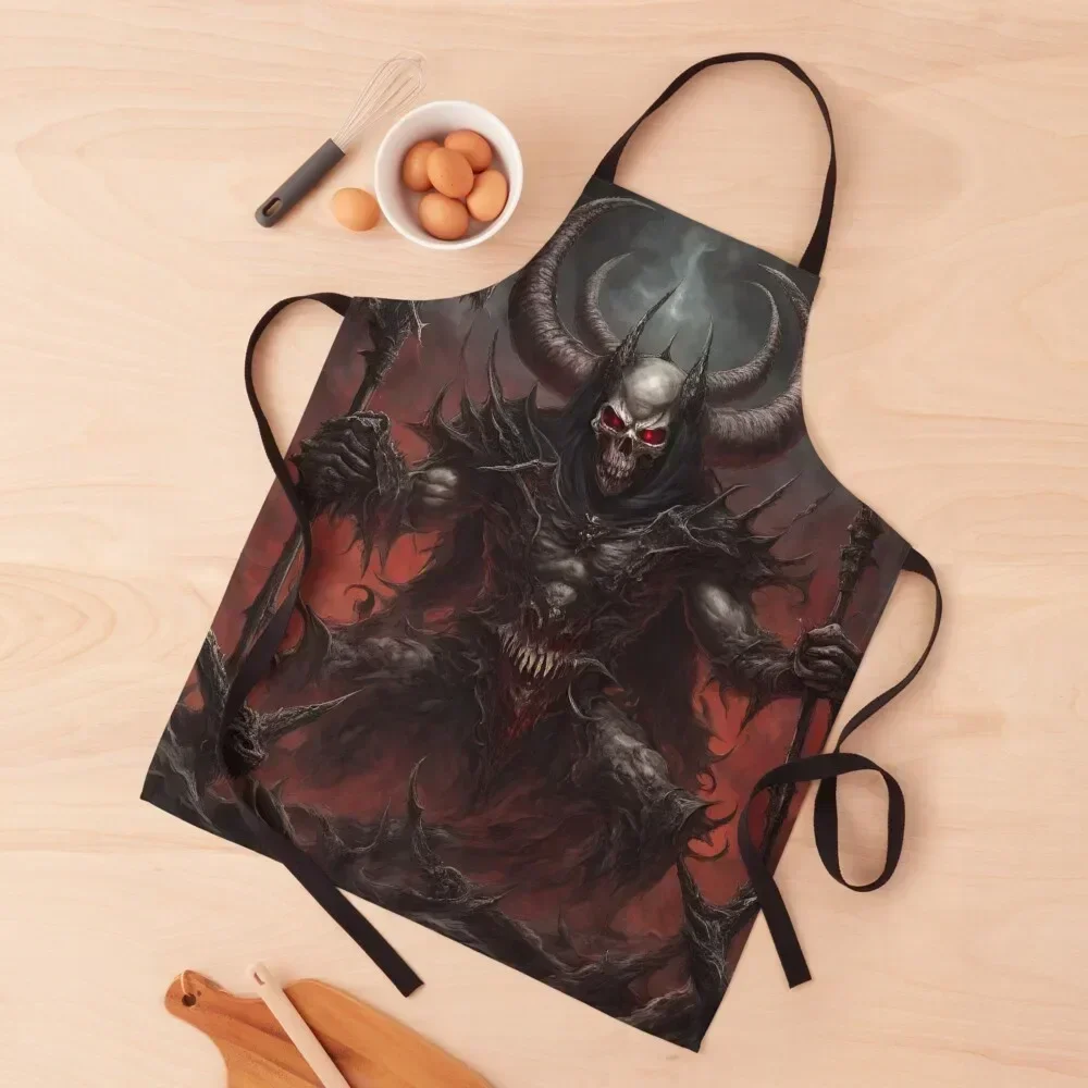 

Summon the infernal legions Apron esthetician for home useful pieces Professional Barber Woman Work Apron