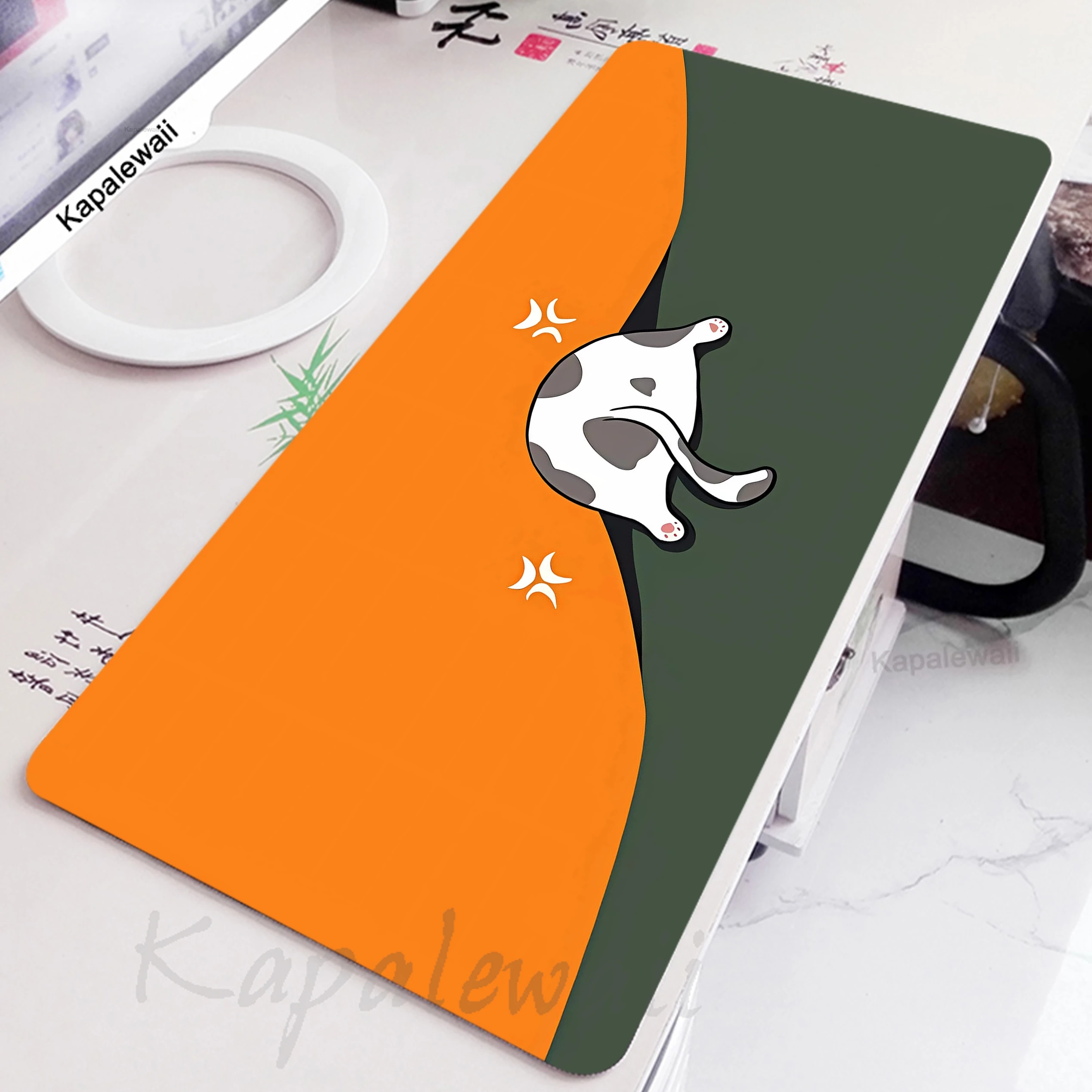 

Kawaii Cute Cat Gaming Mouse Pad Large Anime Mousepad Gamer Speed Accessories Keyboard Pads Non-slip Rubber Desk mat 60x30cm