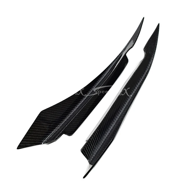 

CUSTOMIZE CARBON FIBER FRONT BUMPER CANARD SPLITTER for 2018-2021 CAMRY